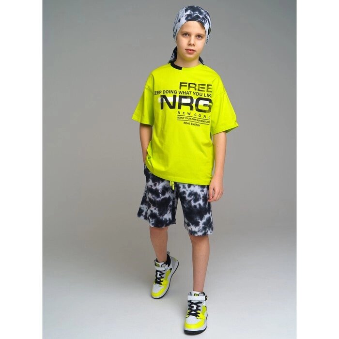 Комплект для мальчиков: футболка, шорты, рост 134 см от компании Интернет-гипермаркет «MALL24» - фото 1