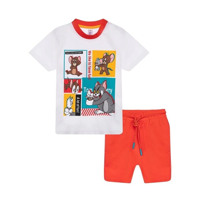 Комплект для мальчиков: футболка, шорты, рост 86 см от компании Интернет-гипермаркет «MALL24» - фото 1