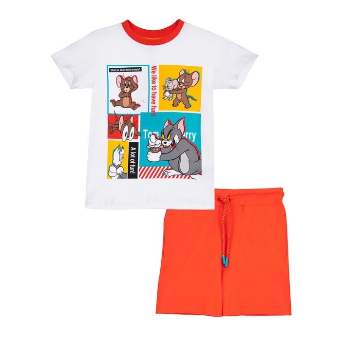 Комплект для мальчиков: футболка, шорты, рост 98 см от компании Интернет-гипермаркет «MALL24» - фото 1