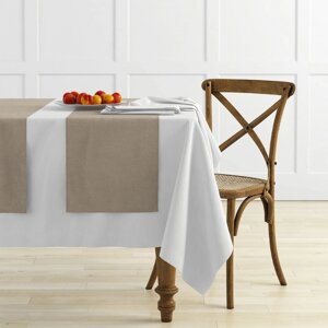 Комплект дорожек на стол "Ибица", размер 43 х 140 см - 4 шт, цвет бежево - коричневый