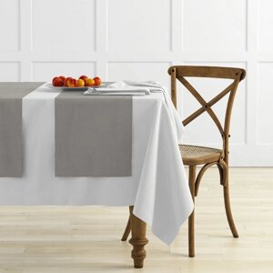 Комплект дорожек на стол "Ибица", размер 43 х 140 см - 4 шт, цвет бежево - серый