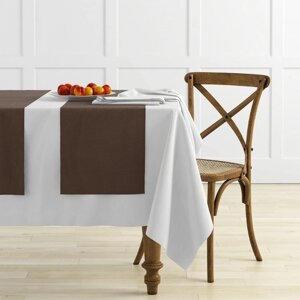Комплект дорожек на стол "Ибица", размер 43 х 140 см - 4 шт, цвет шоколадный
