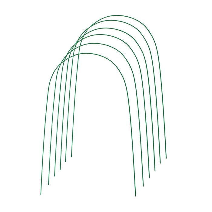 Комплект дуг для парника, металл в кембрике 4 м, d = 10 мм, набор 6 шт. от компании Интернет-гипермаркет «MALL24» - фото 1
