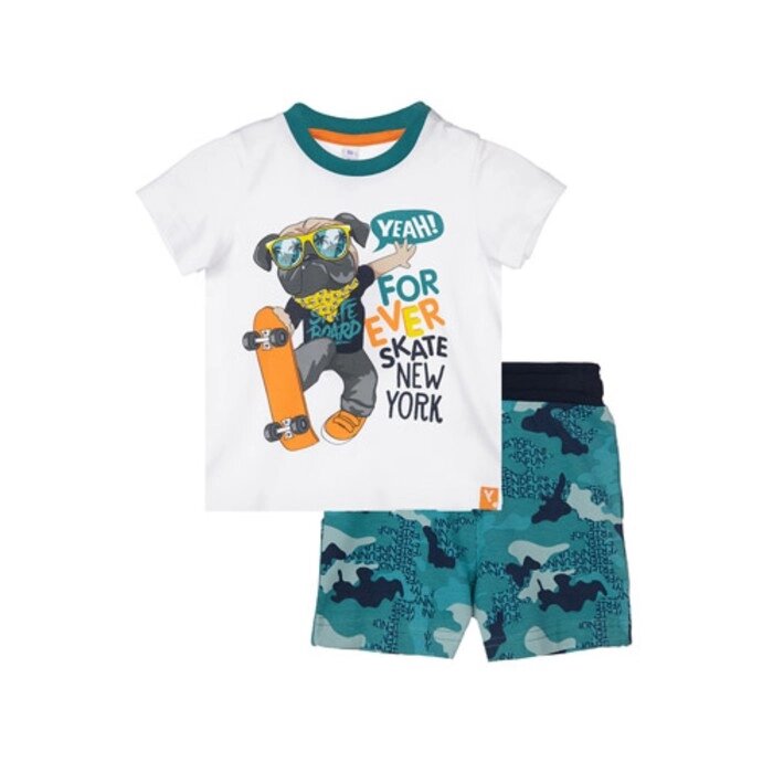 Комплект: футболка, шорты для мальчика, рост 80 см от компании Интернет-гипермаркет «MALL24» - фото 1