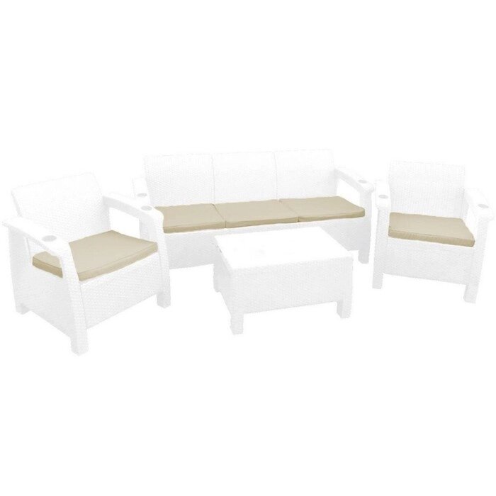 Комплект мебели (3х местный диван +2 кресла+ столик) Yalta Triple Set от компании Интернет-гипермаркет «MALL24» - фото 1