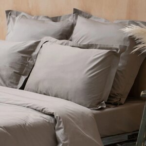 Комплект наволочек "Ферги", размер 50x70 см, цвет бежево-серый, 2 шт