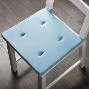 Комплект подушек для стула "Билли", размер 37 х 42 х 3 см - 2 шт, голубой