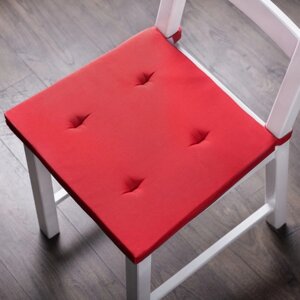 Комплект подушек для стула "Билли", размер 37 х 42 х 3 см - 2 шт, красный