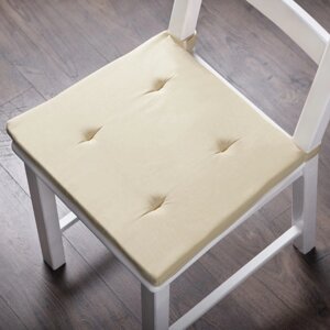 Комплект подушек для стула "Билли", размер 37 х 42 х 3 см - 2 шт, кремовый