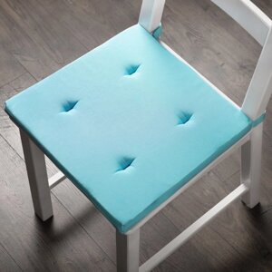 Комплект подушек для стула "Билли", размер 37 х 42 х 3 см - 2 шт, небесно - голубой