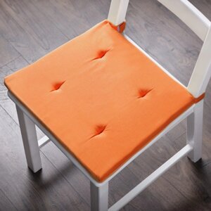 Комплект подушек для стула "Билли", размер 37 х 42 х 3 см - 2 шт, оранжевый