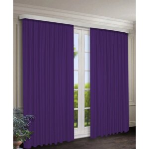 Комплект штор, размер 150x250 см, 2 шт, цвет фиолетовый