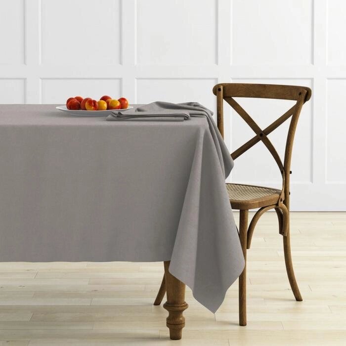 Комплект скатертей "Ибица", размер 145х195 см, цвет бежево-серый от компании Интернет-гипермаркет «MALL24» - фото 1