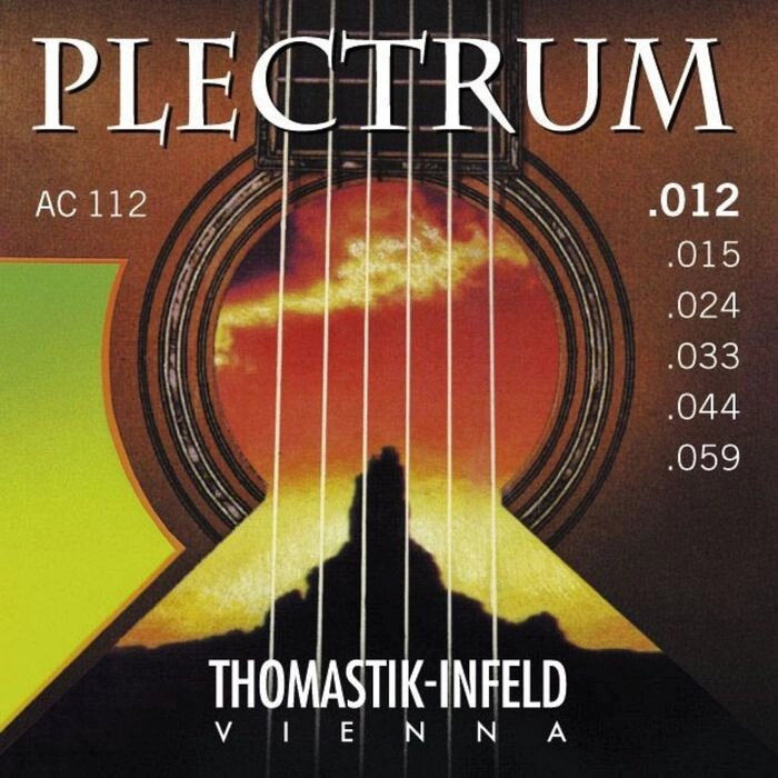 Комплект струн для акустической  Thomastik AC112 Plectrum  сталь/бронза, 012-059 от компании Интернет-гипермаркет «MALL24» - фото 1