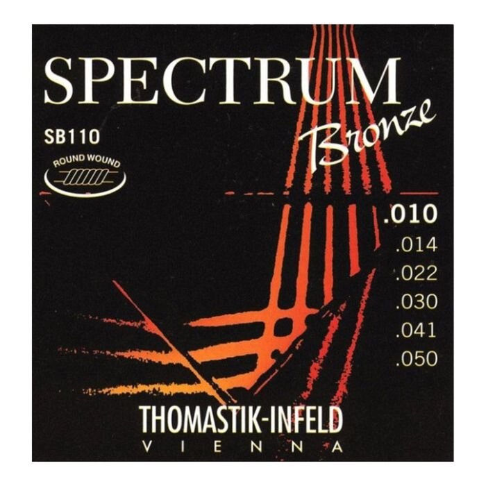 Комплект струн для акустической  Thomastik SB110 Spectrum Bronze  сталь/бронза, 010-050 от компании Интернет-гипермаркет «MALL24» - фото 1