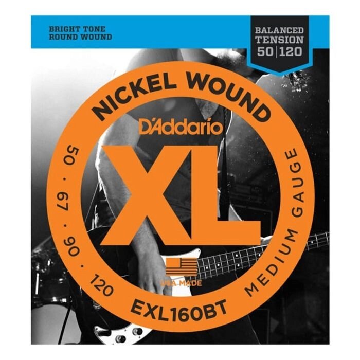 Комплект струн для бас-гитары D'Addario EXL160BT Nickel Wound от компании Интернет-гипермаркет «MALL24» - фото 1