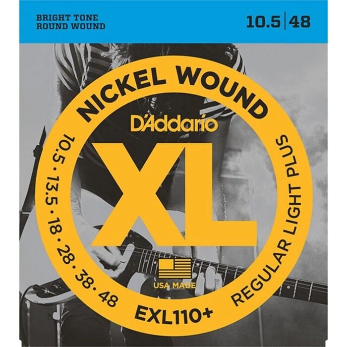 Комплект струн для электрогитары D'Addario EXL110+ Nickel Wound Regular Light Plus от компании Интернет-гипермаркет «MALL24» - фото 1