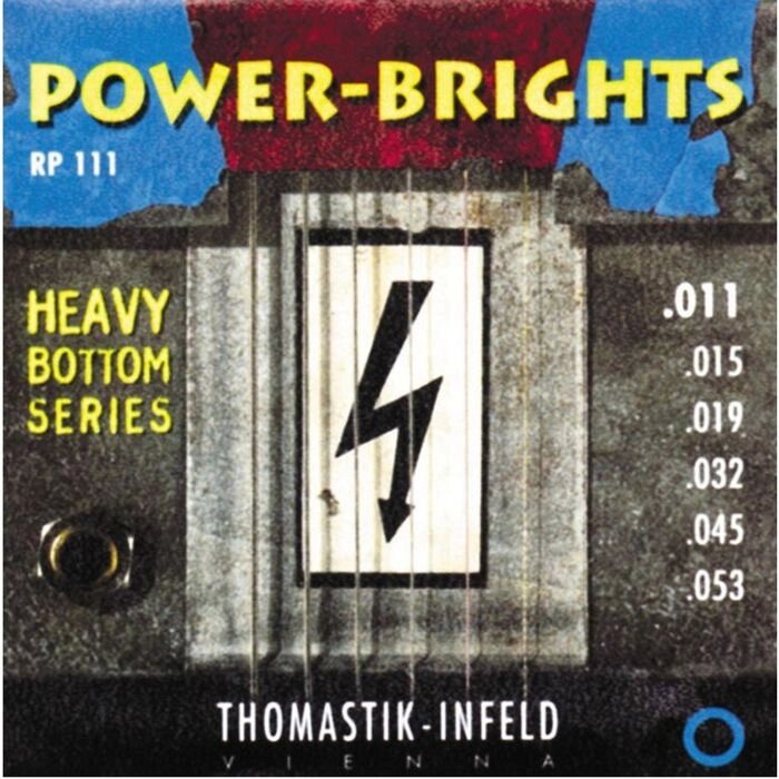 Комплект струн для электрогитары Thomastik RP111 Power-Brights Heavy Bottom 11-53 от компании Интернет-гипермаркет «MALL24» - фото 1