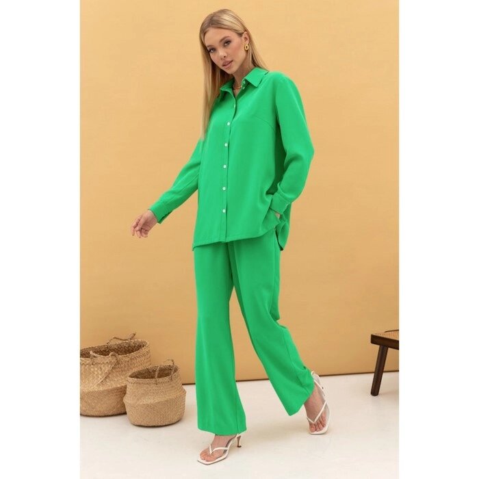 Комплект женский: рубашка, брюки, размер 52 от компании Интернет-гипермаркет «MALL24» - фото 1