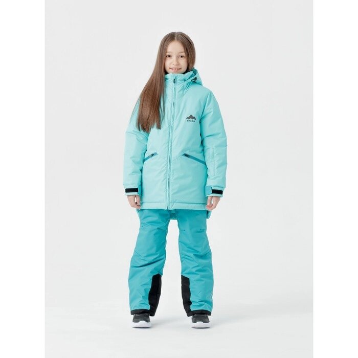 Комплект зимний для девочек "Лаванда", рост 146 см, цвет бирюзовый от компании Интернет-гипермаркет «MALL24» - фото 1