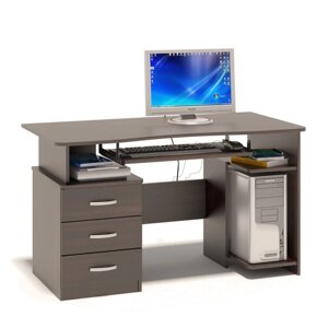Компьютерный стол, 1300 600 740 мм, цвет венге