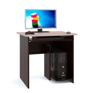 Компьютерный стол, 800 600 740 мм, цвет венге/белёный дуб