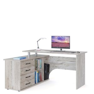 Компьютерный стол "КСТ-109 Л", 1400 1270 750 мм, левый, цвет дуб юкон