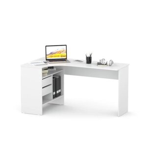 Компьютерный стол "СПм-25", 1450 810 740 мм, левый, цвет белый