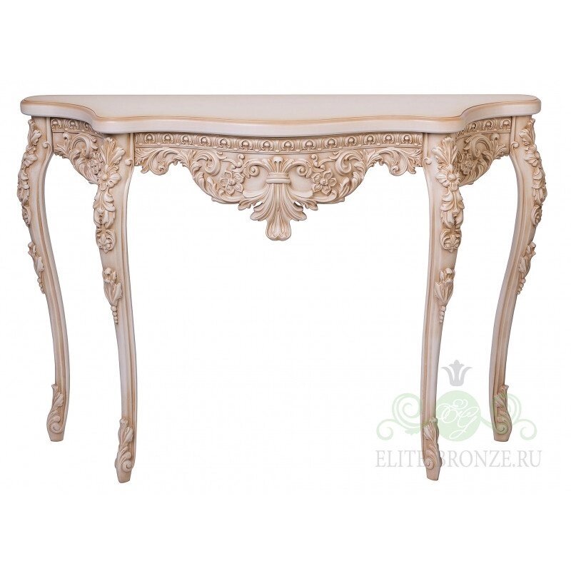 Консольный стол "Версаль" 1140 х 812 х 345цвет "Слоновая кость" от компании Интернет-гипермаркет «MALL24» - фото 1