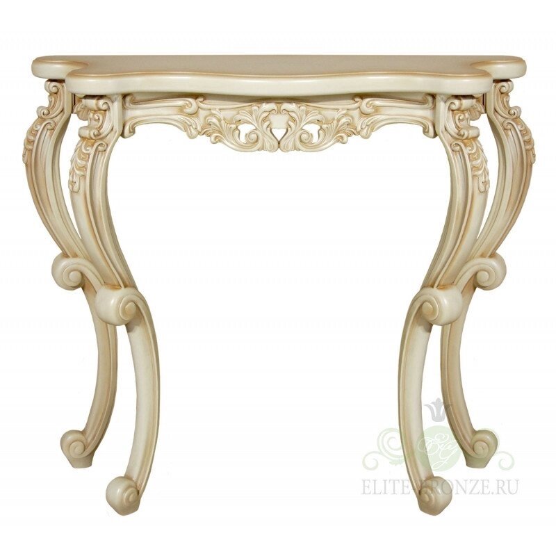 Консольный стол "Версаль 2" 910 х 805 х 320цвет "Слоновая кость" от компании Интернет-гипермаркет «MALL24» - фото 1