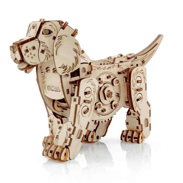 Конструктор деревянный 3D "Механический щенок Puppy" от компании Интернет-гипермаркет «MALL24» - фото 1