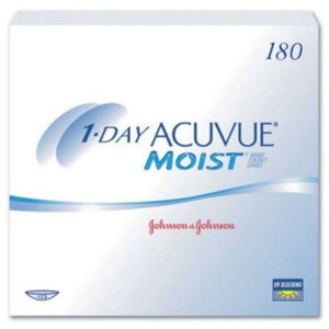 Контактные линзы 1 - Day Acuvue Moist,1/9, в наборе 180шт