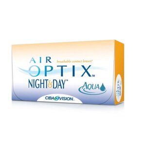 Контактные линзы Air Optix Night&Day Aqua ,3,25/8,4, в наборе 3 шт