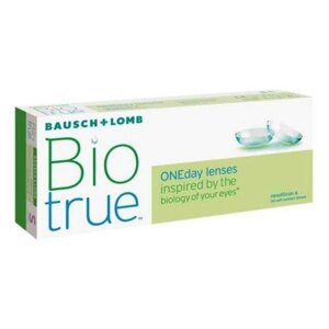 Контактные линзы Biotrue ONE day , 2,5/8,6, в наборе 30 шт.