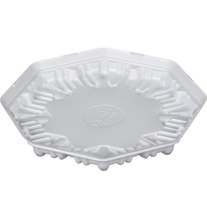 Контейнер для торта Т-201Д (Т), восьмиугольный, цвет белый, размер 18,5 х 18,5 х 2,5 см от компании Интернет-гипермаркет «MALL24» - фото 1
