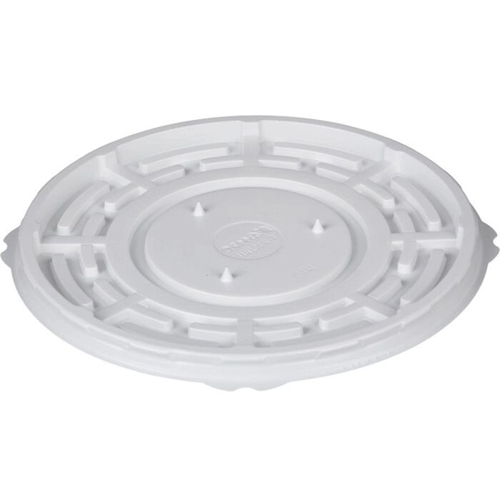 Контейнер для торта "Т-235/2ДШ Эконом", круглый, цвет белый, размер 23,3 х 23,3 х 0,8 см от компании Интернет-гипермаркет «MALL24» - фото 1