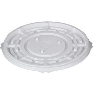 Контейнер для торта "Т-235/2ДШ Эконом", круглый, цвет белый, размер 23,3 х 23,3 х 0,8 см