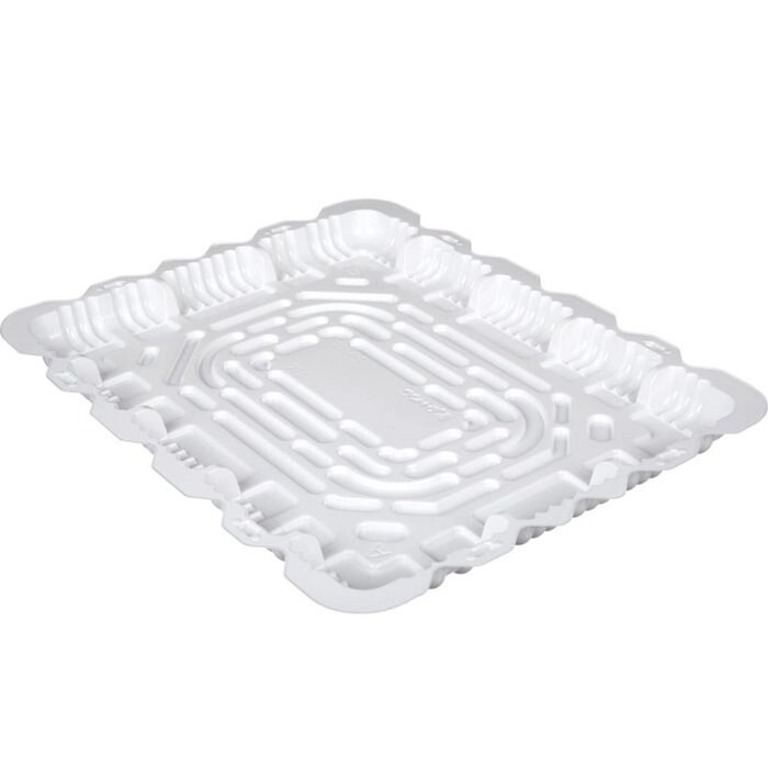 Контейнер для торта Т-480Д, прямоугольный, цвет белый, размер 48,3 х 38,5 х 3,1 см от компании Интернет-гипермаркет «MALL24» - фото 1