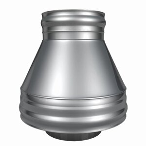 Конус, нержавеющая сталь AISI 316/AISI 304, толщина 0.5 мм, d=120 220 мм, с хомутом