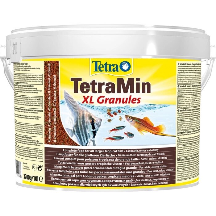 Корм TetraMin XL Granules для рыб, крупные гранулы, 10 л. от компании Интернет-гипермаркет «MALL24» - фото 1