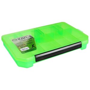 Коробка для приманок КДП-4, цвет зелёный, 340 215 50 мм