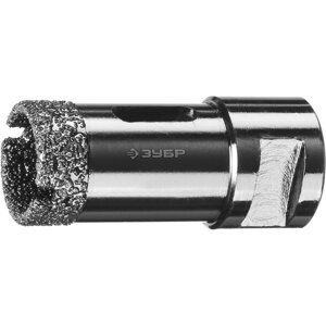 Коронка алмазная ЗУБР 29865-25, высокоскоростная для УШМ, по керамограниту d 25 мм