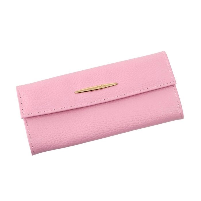 Кошелёк женский, 3 отдела для купюр, для кредитных карт, для монет, цвет розовый от компании Интернет-гипермаркет «MALL24» - фото 1