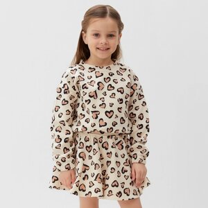 Костюм детский (свитшот и юбка) KAFTAN Leo love р. 30 (98-104)