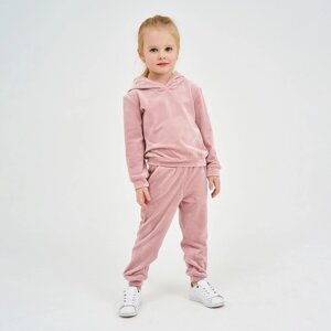 Костюм детский (толстовка, брюки) KAFTAN "Basic line" р. 30 (98-104), розовый