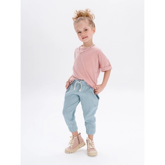 Костюм: футболка и брюки детский Jump, рост 116-122 см, цвет розовый, мятный от компании Интернет-гипермаркет «MALL24» - фото 1
