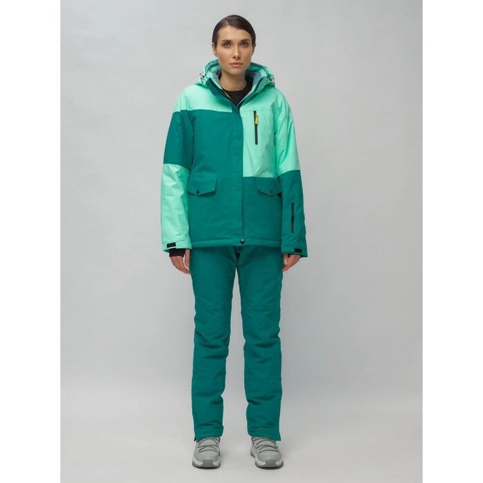 Костюм горнолыжный женский, размер 50, цвет бирюзовый от компании Интернет-гипермаркет «MALL24» - фото 1
