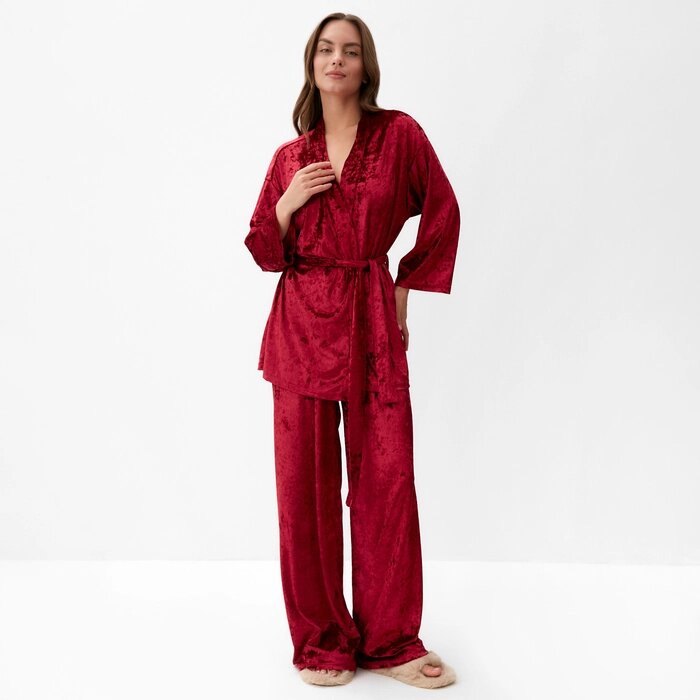 Костюм (жакет, брюки) KAFTAN, 40-42, бордо от компании Интернет-гипермаркет «MALL24» - фото 1