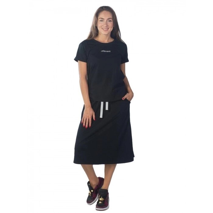 Костюм женский, размер 46, цвет чёрный от компании Интернет-гипермаркет «MALL24» - фото 1