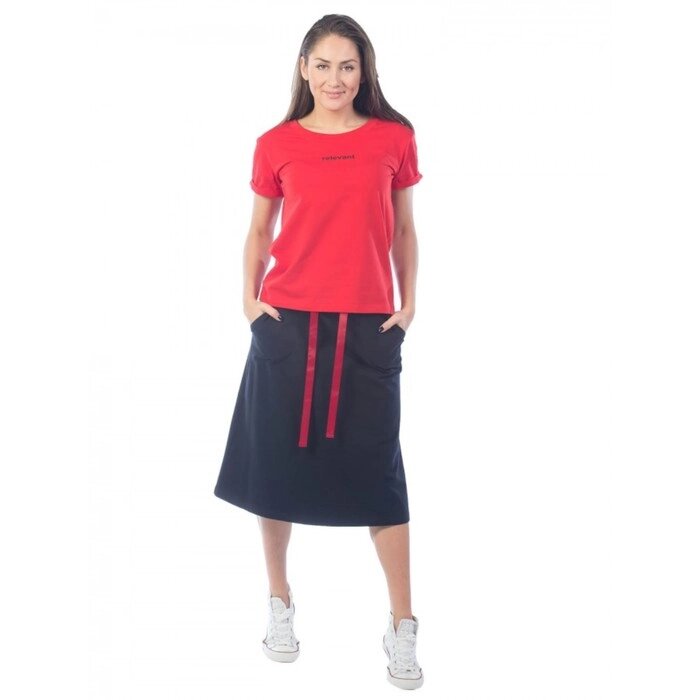 Костюм женский Relevant, размер 44, цвет красный от компании Интернет-гипермаркет «MALL24» - фото 1